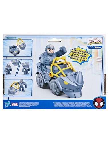 FIGURA DE ACCIÓN SPIDEY & HIS AMAZING FRIENDS RHINO DEMOLEDOR