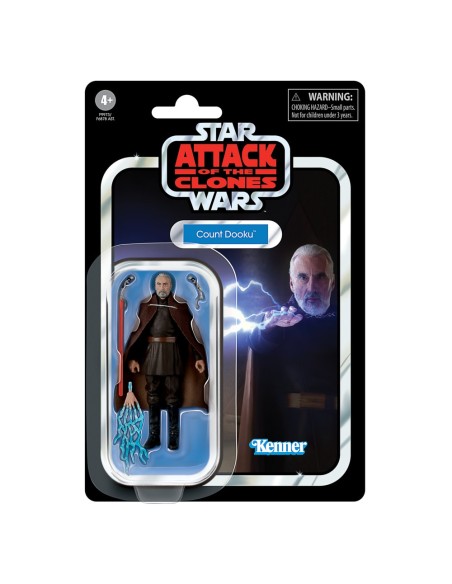 FIGURA DE ACCIÓN STAR WARS VINTAGE EL ATAQUE DE LOS CLONES CONDE DOOKU