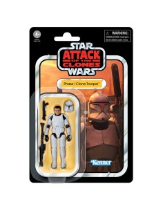 FIGURA DE ACCIÓN STAR WARS VINTAGE EL ATAQUE DE LOS CLONES SOLDADO CLON FASE I 2