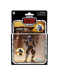 FIGURA DE ACCIÓN STAR WARS VINTAGE EL ATAQUE DE LOS CLONES JANGO FETT 2