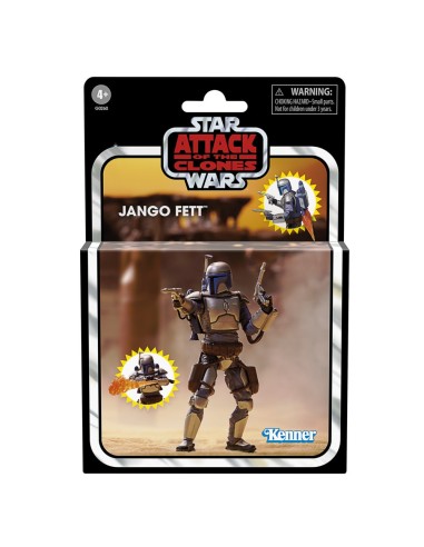 FIGURA DE ACCIÓN STAR WARS VINTAGE EL ATAQUE DE LOS CLONES JANGO FETT