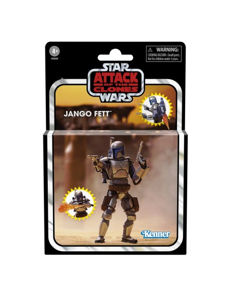 FIGURA DE ACCIÓN STAR WARS VINTAGE EL ATAQUE DE LOS CLONES JANGO FETT