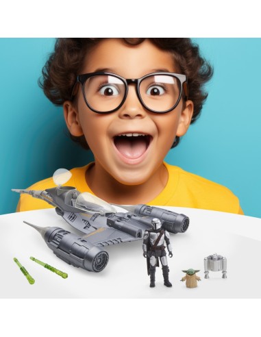 FIGURA DE ACCIÓN STAR WARS EPIC HERO SERIES THE MANDALORIAN'S N-1 STARFIGHTER