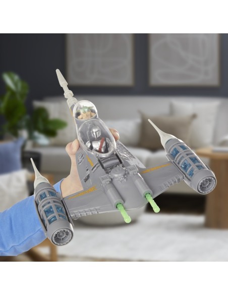 FIGURA DE ACCIÓN STAR WARS EPIC HERO SERIES THE MANDALORIAN'S N-1 STARFIGHTER