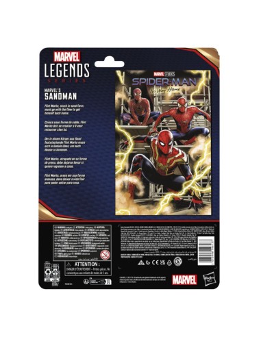 FIGURA DE ACCIÓN MARVEL SPIDERMAN LEGENDS SERIES SANDMAN