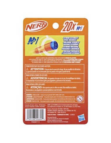 DARDOS NERF N SERIES 20 UNIDADES