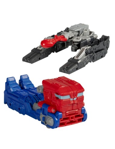 FIGURA DE ACCIÓN TRANSFORMERS ONE ROBOT BATTLERS OPTIMUS PRIME (ORIEN PAX) Y MEGATRON (D-16)