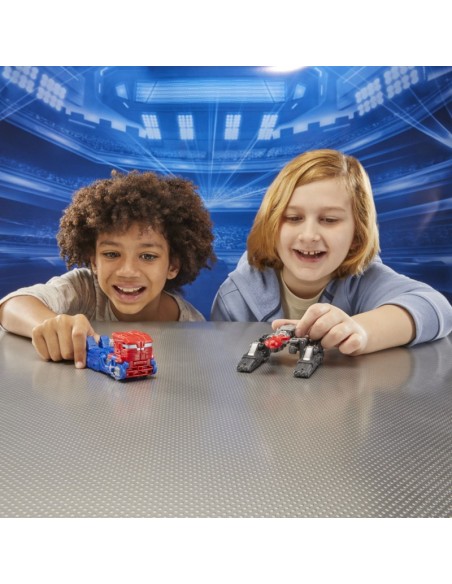 FIGURA DE ACCIÓN TRANSFORMERS ONE ROBOT BATTLERS OPTIMUS PRIME (ORIEN PAX) Y MEGATRON (D-16)