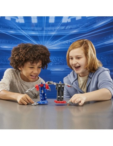 FIGURA DE ACCIÓN TRANSFORMERS ONE ROBOT BATTLERS OPTIMUS PRIME (ORIEN PAX) Y MEGATRON (D-16)