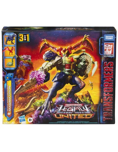 FIGURA DE ACCIÓN TRANSFORMERS LEGACY UNITED COMMANDER BEAST WARS UNIVERSE MAGMATRON