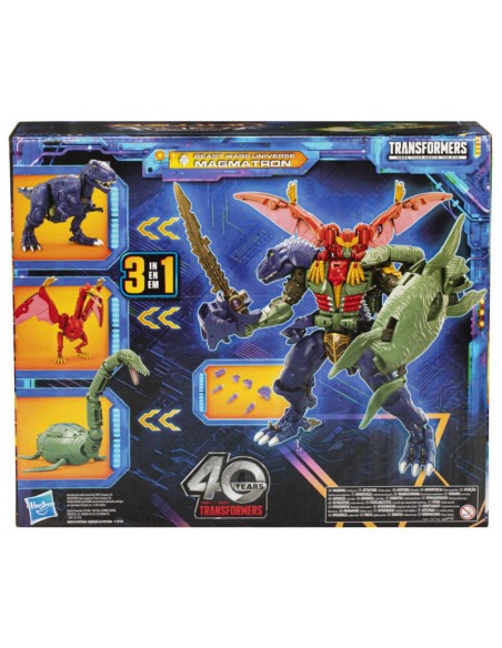 FIGURA DE ACCIÓN TRANSFORMERS LEGACY UNITED COMMANDER BEAST WARS UNIVERSE MAGMATRON