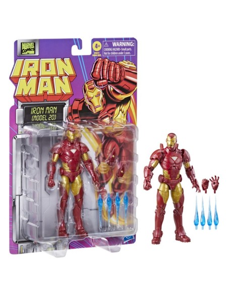 FIGURA DE ACCIÓN MARVEL LEGENDS SERIES IRON MAN (MODEL 20)