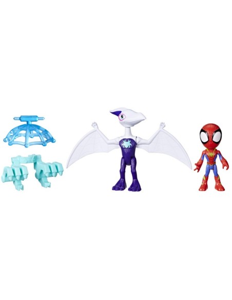 FIGURA DE ACCIÓN SPIDEY & HIS AMAZING FRIENDS DINO-WEBS GHOSTASAURUS & SPIDEY