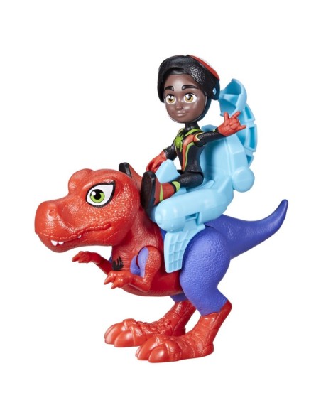 FIGURA DE ACCIÓN SPIDEY & HIS AMAZING FRIENDS DINO-WEBS SPIDEY-REX Y MILES “SPIN” MORALES