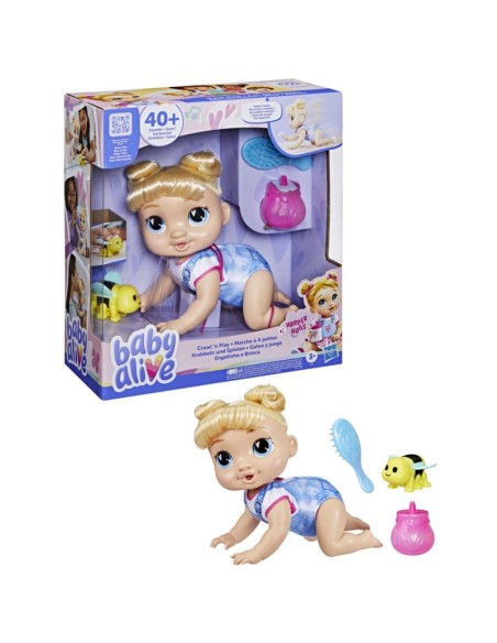 MUÑECA BABY ALIVE GATEA Y JUEGA HARPER HUGS