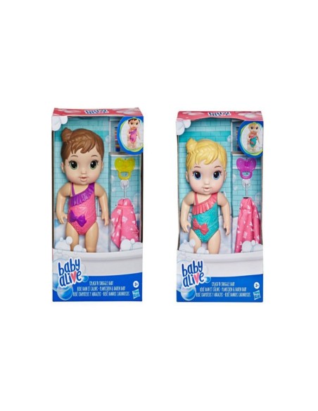 MUÑECA BABY ALIVE BEBE CHAPOTEOS Y ABRAZOS SURTIDO