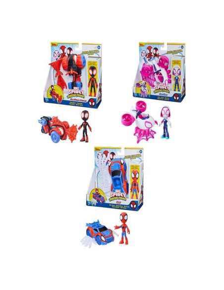 FIGURA DE ACCIÓN SPIDEY & HIS AMAZING FRIENDS HÉROE Y VEHICULO SURTIDO