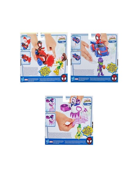 FIGURA DE ACCIÓN SPIDEY & HIS AMAZING FRIENDS HÉROE Y VEHICULO SURTIDO