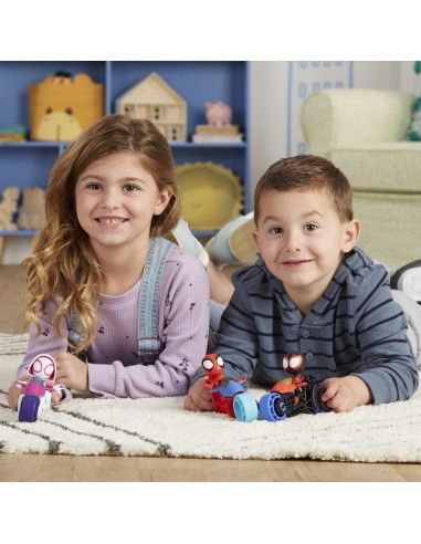 FIGURA DE ACCIÓN SPIDEY & HIS AMAZING FRIENDS HÉROE Y MOTOCICLETA SURTIDO