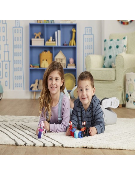 FIGURA DE ACCIÓN SPIDEY & HIS AMAZING FRIENDS HÉROE Y MOTOCICLETA SURTIDO