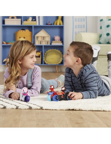 FIGURA DE ACCIÓN SPIDEY & HIS AMAZING FRIENDS HÉROE Y MOTOCICLETA SURTIDO