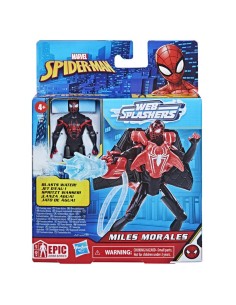 FIGURA DE ACCIÓN SPIDERMAN EPIC HERO SERIES WEB SPLASHERS MILES MORALES 2