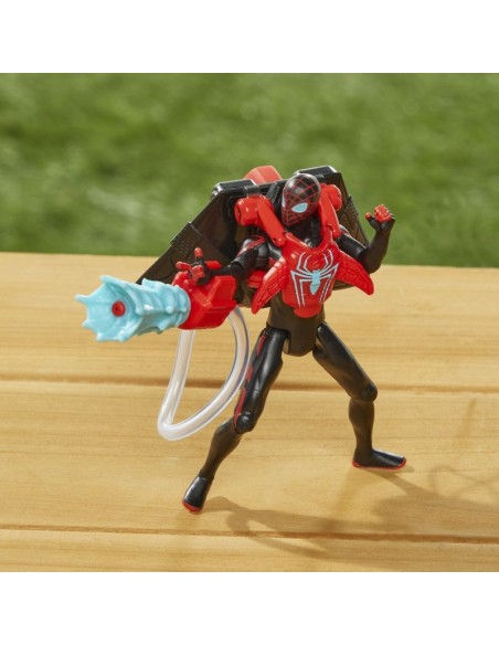 FIGURA DE ACCIÓN SPIDERMAN EPIC HERO SERIES WEB SPLASHERS MILES MORALES