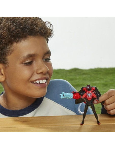 FIGURA DE ACCIÓN SPIDERMAN EPIC HERO SERIES WEB SPLASHERS MILES MORALES