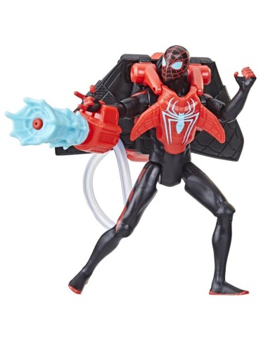 FIGURA DE ACCIÓN SPIDERMAN EPIC HERO SERIES WEB SPLASHERS MILES MORALES