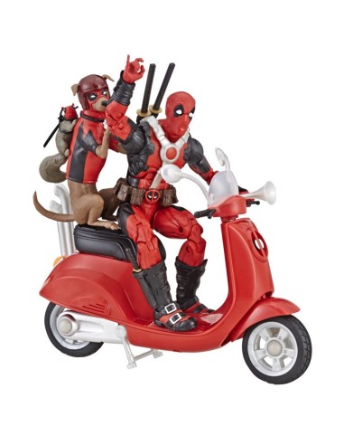FIGURA DE ACCIÓN MARVEL LEGENDS SERIES DEADPOOL CON MOTONETA