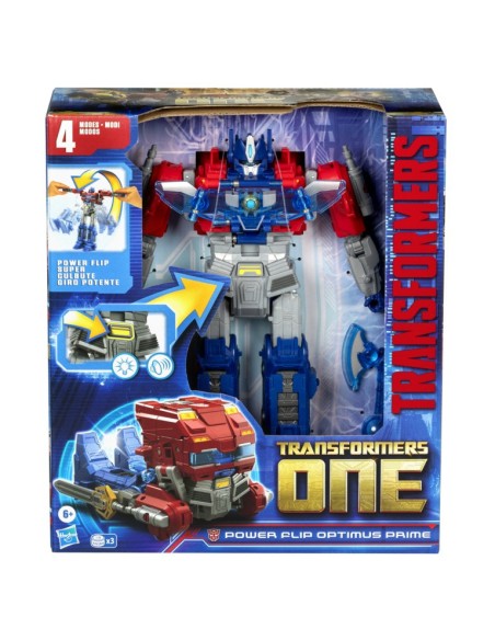 FIGURA DE ACCIÓN TRANSFORMERS ONE POWER FLIP OPTIMUS PRIME (ORION PAX)