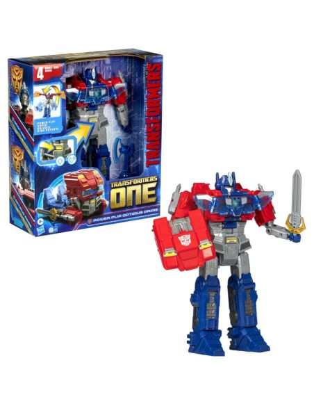 FIGURA DE ACCIÓN TRANSFORMERS ONE POWER FLIP OPTIMUS PRIME (ORION PAX)