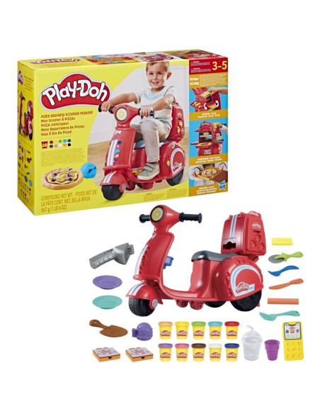 MASAS PLAY DOH KITCHEN CREATIONS MOTO REPARTIDORA DE PIZZAS