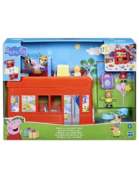 FIGURA PEPPA PIG AUTOBÚS DE FIESTAS 2 EN 1