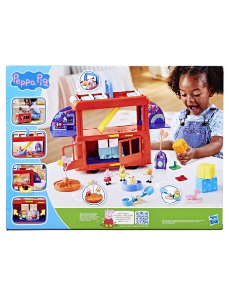 FIGURA PEPPA PIG AUTOBÚS DE FIESTAS 2 EN 1