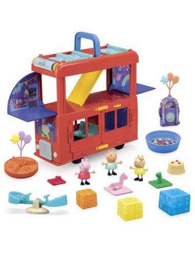 FIGURA PEPPA PIG AUTOBÚS DE FIESTAS 2 EN 1