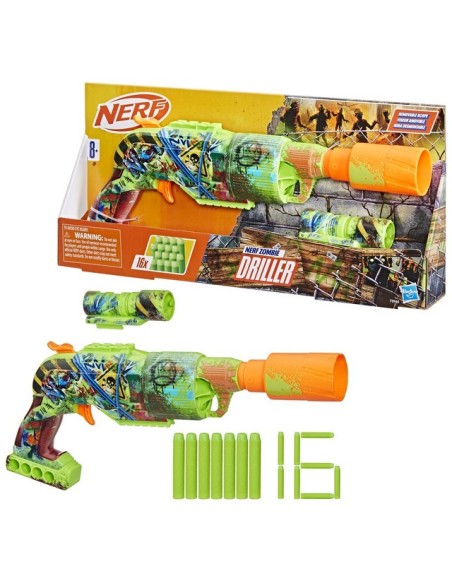 LANZADOR NERF ZOMBIE DRILLER