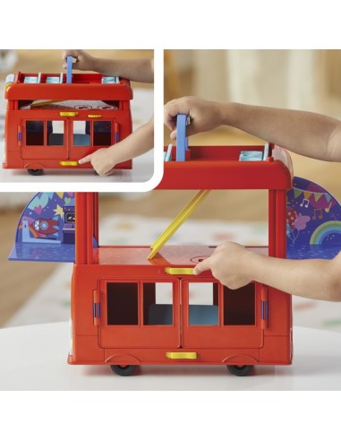 FIGURA PEPPA PIG AUTOBÚS DE FIESTAS 2 EN 1