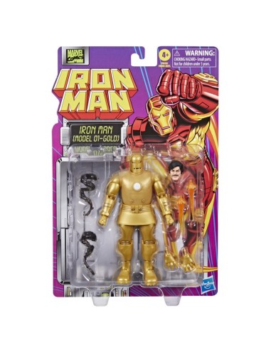 FIGURA DE ACCIÓN MARVEL LEGENDS SERIES IRON MAN (MODEL 01 - GOLD)