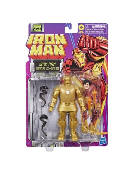 FIGURA DE ACCIÓN MARVEL LEGENDS SERIES IRON MAN (MODEL 01 - GOLD)