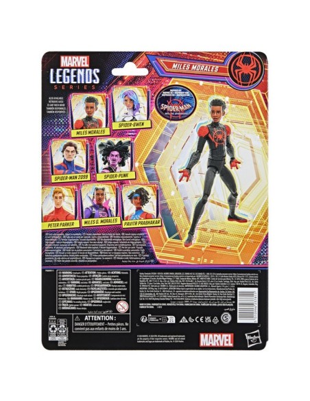 FIGURA DE ACCIÓN SPIDERMAN LEGENDS SERIES UN NUEVO UNIVERSO MILES MORALES