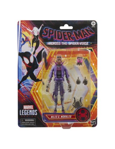 FIGURA DE ACCIÓN SPIDERMAN LEGENDS SERIES ACROSS THE SPIDER-VERSE MILES G. MORALES