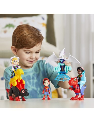 FIGURA DE ACCIÓN SPIDEY & HIS AMAZING FRIENDS DINO-WEBS PACK DOBLE