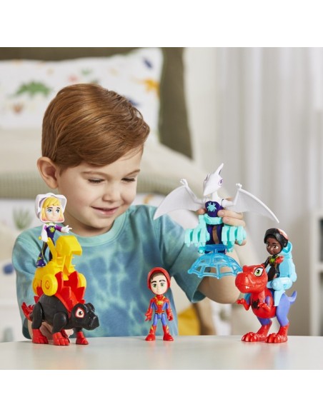 FIGURA DE ACCIÓN SPIDEY & HIS AMAZING FRIENDS DINO-WEBS PACK DOBLE