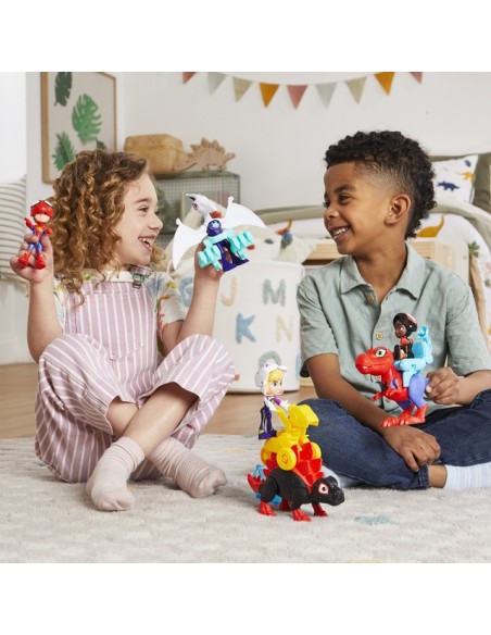 FIGURA DE ACCIÓN SPIDEY & HIS AMAZING FRIENDS DINO-WEBS PACK DOBLE