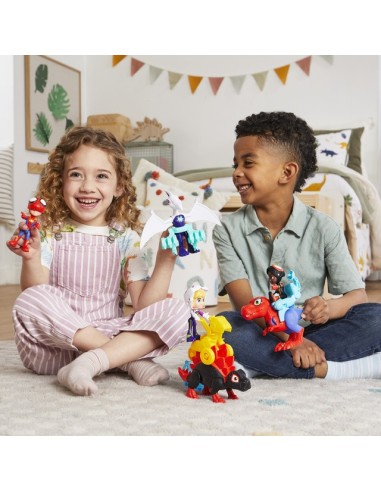 FIGURA DE ACCIÓN SPIDEY & HIS AMAZING FRIENDS DINO-WEBS PACK DOBLE