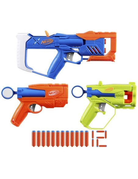 LANZADOR NERF N SERIES PACK TRIPLE ACCIÓN