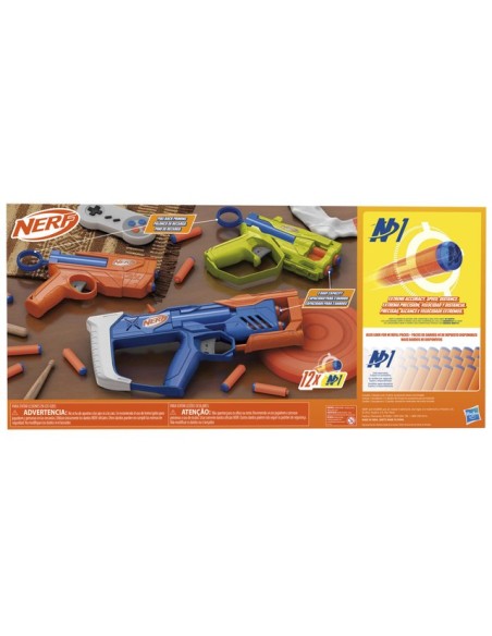 LANZADOR NERF N SERIES PACK TRIPLE ACCIÓN