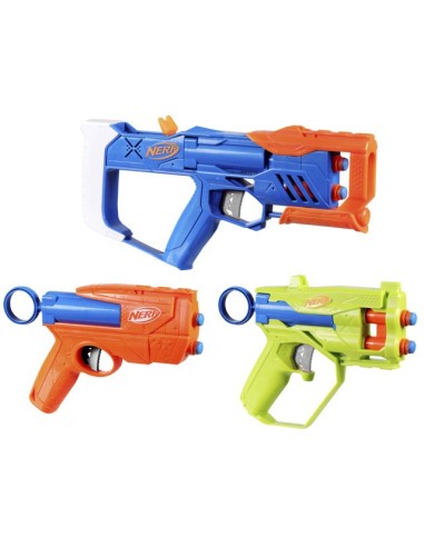 LANZADOR NERF N SERIES PACK TRIPLE ACCIÓN