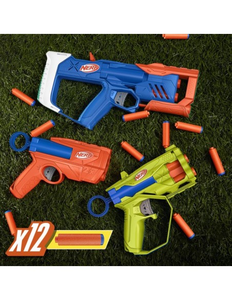 LANZADOR NERF N SERIES PACK TRIPLE ACCIÓN